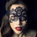 Black Lace Mask White Lace Queen Mask Masquerade Mask Sexy Lingerie Mask Black Lace Mask