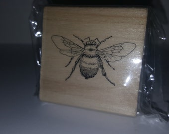 Bumble Bee Wooden Stamp