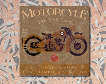 Motorcycle Vintage, Harley Davidson, motorbike, old sign, panel, motorcycles
