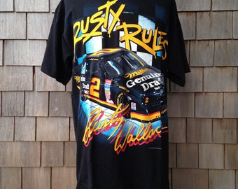 90s vintage deadstock Rusty Wallace T shirt - "Rusty Rules" - XL - 1994 Nascar