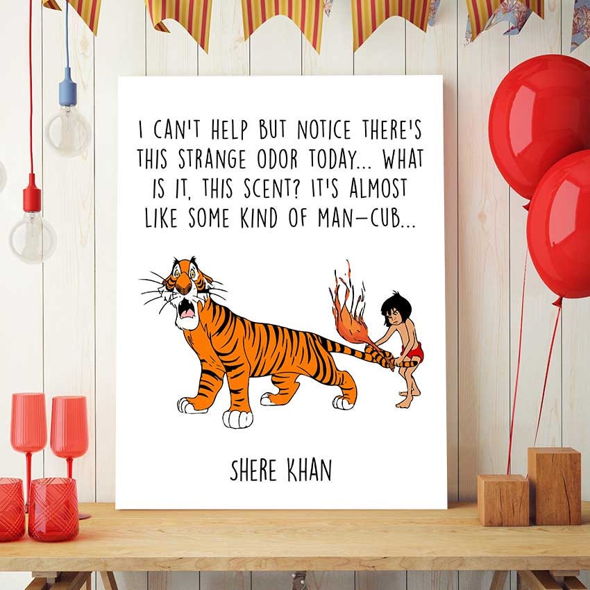 jungle book printable shere khan and mowgli disney quotes