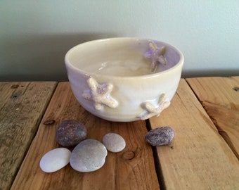 Mini Starfish Bowl in White
