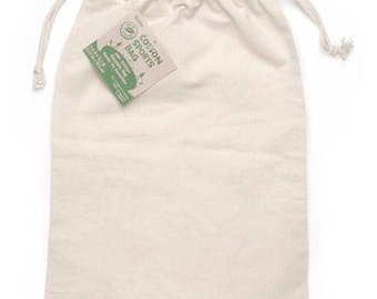 Natural cotton drawstring bag. 15" x 11". Natural Canvas Bag Drawstring Bag 11.8 x 15.7 inches