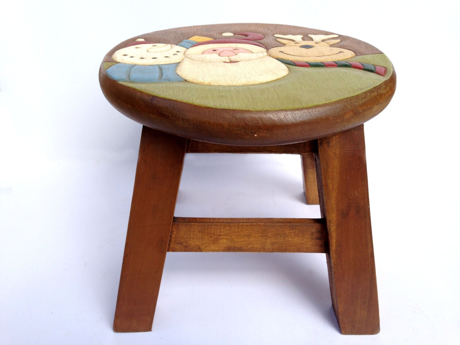 Hand Painted Wooden Stool Hand Painted Wooden Stool