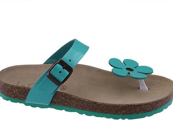 Women's Summer slippers solid color 100% Made in Italy