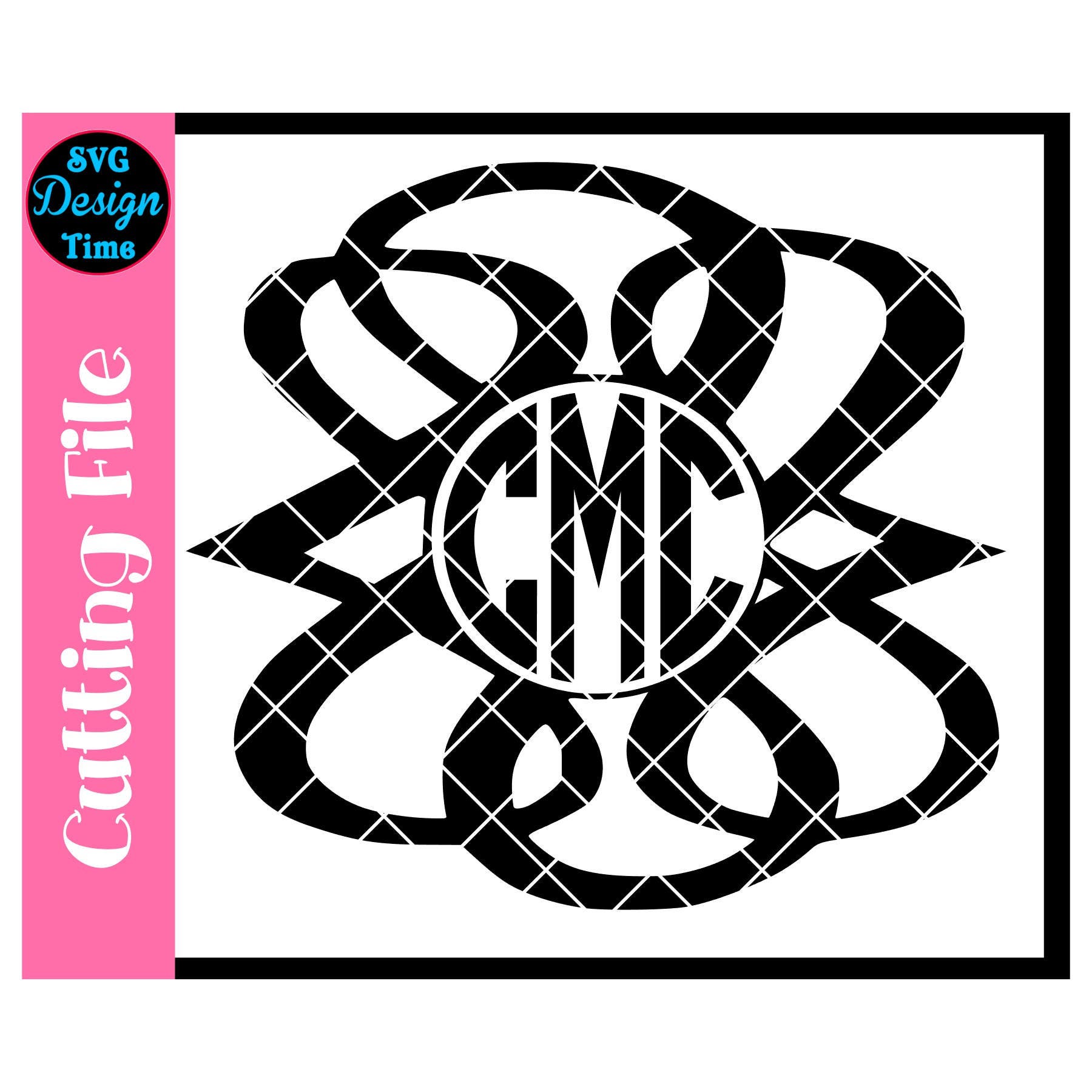 Download Circle Monogram Frame SVG - Monogram SVG File - PNG File ...