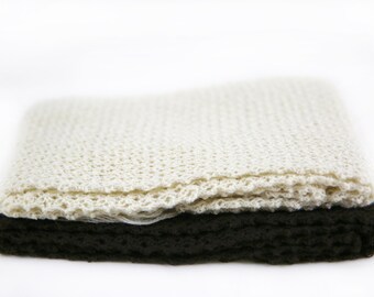 Pure Alpaca Scarf - Style 10