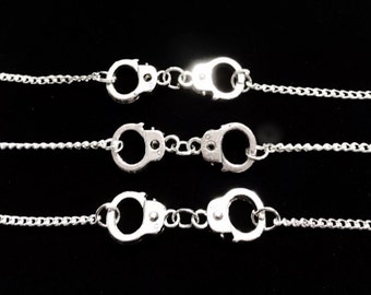 Best Friend Gift Set, Best Friend Bracelet, 3 Bracelets Handcuff Partners In Crime Friendship Best Friend Police Wife Couple's Sisters Set