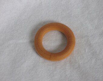 Teething Ring-Natural Maple Hardwood rings-Add a Ring to any fabric leash/clip-Great Baby Gift