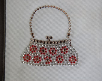 Silver Nailhead Purse Heat Transfer