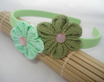 Japan Relief / Headband Chirimen Midori