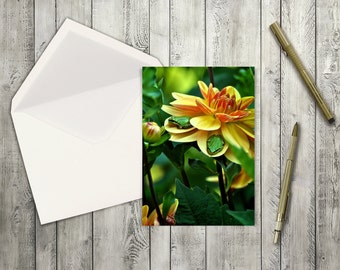 Little Frogs greeting card, I miss hanging out together