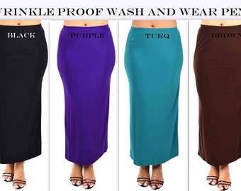 Comfy Plus Skirt, Pencil Skirt, Plus size Skirt, Women Skirt, Office Skirt, Straight Skirt, Spandex Skirt