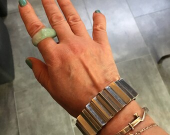 Glen Yank Cog Style Aluminum Bangle Bracelet 1980s Avant Garde New York City Punk