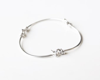 Sterling silver bracelet. Thin chain. For her and for him.