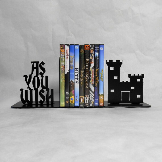 As You Wish Metal Art Bookends Castle Movies Books The