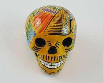 Day of the Dead Pottery Skull