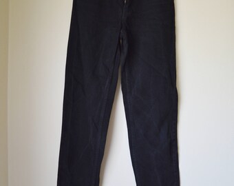 Vintage 80s black high waist jeans S M