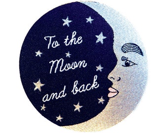 To the Moon and back Iron-on Patch
