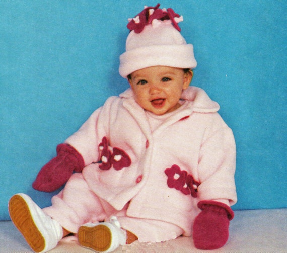 Polar Fleece Baby Jacket Pattern Baby Overalls Jumpsuit Hat