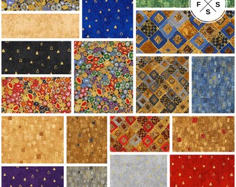 Studio RK Gustav Klimt Precut 5" Charm Pack Fabric Quilting Cotton Squares CHS-657-42 Robert Kaufman SQ117