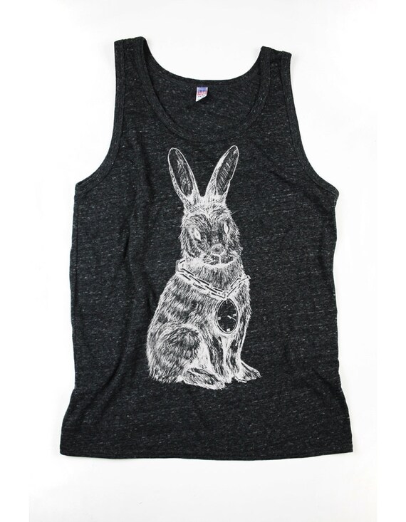 Mens Rabbit Tank Top Rabbit Tank Black Rabbit Tank Top