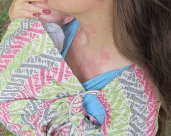 Ring Sling, Baby Sling, Tekhni WCRS Wrap Conversion Ring Sling Pleated Shoulder - Repreve blend -DVD included, shower gift