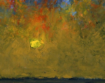 Yea, Though I Walk - Original Oil Painting Landscape Painting Abstract Landscape Painting - 5 x 7