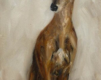 Spanish Greyhound (Galgo) original painting