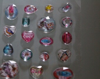 DIAMONDS scrapbooking stickers