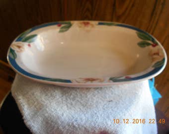 Savannah Grove Stoneware Oval Serving Bowl