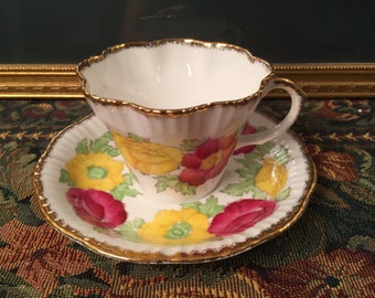 Salisbury Iceland Poppy tea cup & saucer.