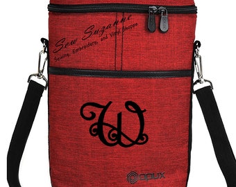 Insulated Wine Bag, Monogrammed Wine Bag, 2 or 3 Bottle Wine Bag, Personalized Wine Bag, Housewarming Gift, Wedding Gift, Bridesmaids Gift