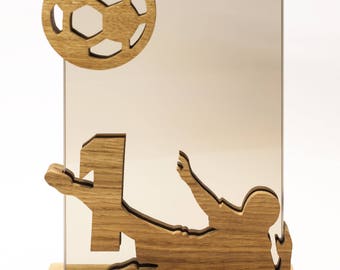 Set of 3 Football Trophies *Glass engraving included*
