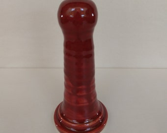 ADULT SEX TOY - Deep Firebrick - Handmade Ceramic #20