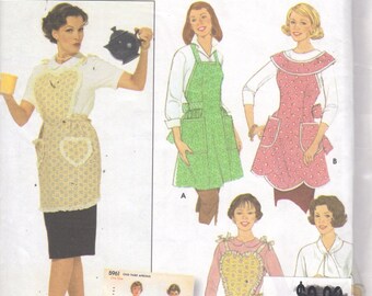 Simplicity 5961 Misses One Yard APRON Pattern Designed by Teri RETRO Style One Size Womens Sewing Pattern UNCUT