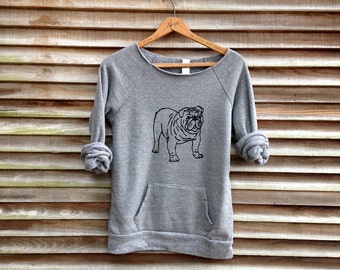 my faithful Bulldog Sweatshirt, Bulldog Gift, Dog Sweater