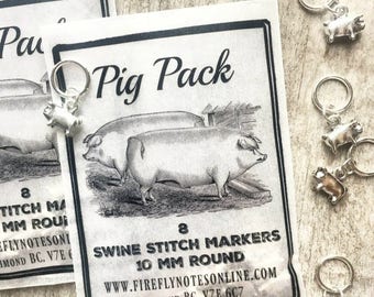 Pig stitch markers, snag free