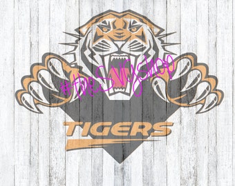 SVG File, Tigers, Tiger roaring, Tigers Logo, Tigers Jumping