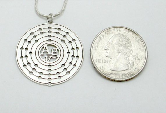 periodic table silver atom necklace electron configuration science physics chemistry silver element pendant argentum ag - Au Pendant Periodic Table periodic table silver atom necklace electron configuration science physics chemistry silver element pendant argentum ag - Au Pendant Periodic Table