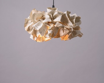 Pendant Lamp, Book Paper Lamp, Ceiling light, light Pendant, Reading Office Decor