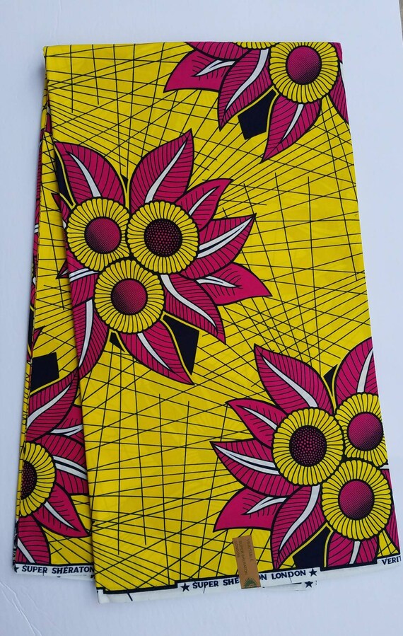 Yellow African Fabric Ankara Fabric African Clothing