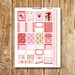 BE MY VALENTINE Planner Sticker Set Weekly Kit Instant Digital Download Printable Pdf Erin Condren Life Eclp Ec Vertical Layout Spread