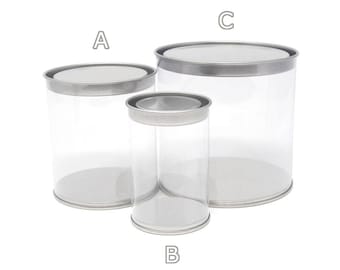 Party Favor Cylinder with Tin Lid, 1-Count