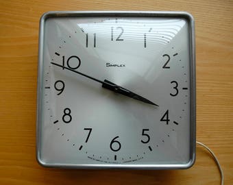 Simplex Wall Clock - Industrial Institutional - Modern Wall Clock