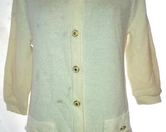 BIG HOLIDAY SALE-80s Vintage St John for Neiman Marcus-Blazer Top Sweater Cardigan Suit Jacket-Size 8-Medium-40" Bust