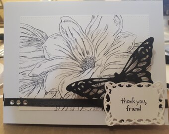 Handmade Thank You Greeting Card