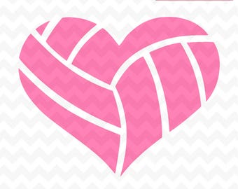 Download Heart volleyball | Etsy