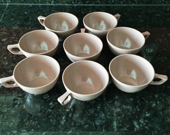 Vintage Brown Sun Valley Melmac Cups
