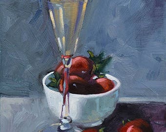 8" x 10" Champagne Giclee Print